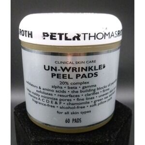 Peter Thomas Roth ~ Un-Wrinkle Peel Pads ~ 60 Pads ~ Clinical Skin Repair ~ New